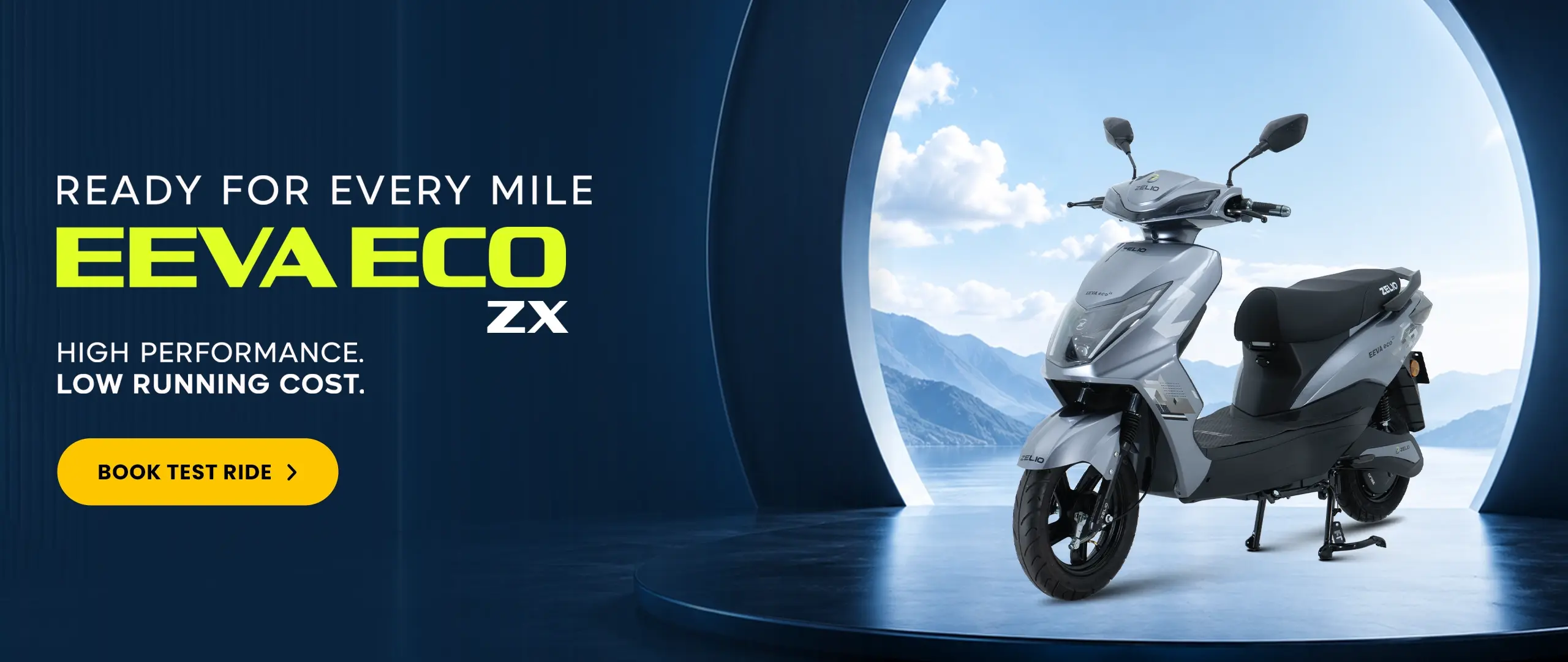 Eeva Eco ZX Electric Scooter – Eco-Friendly EV Scooter with Smart