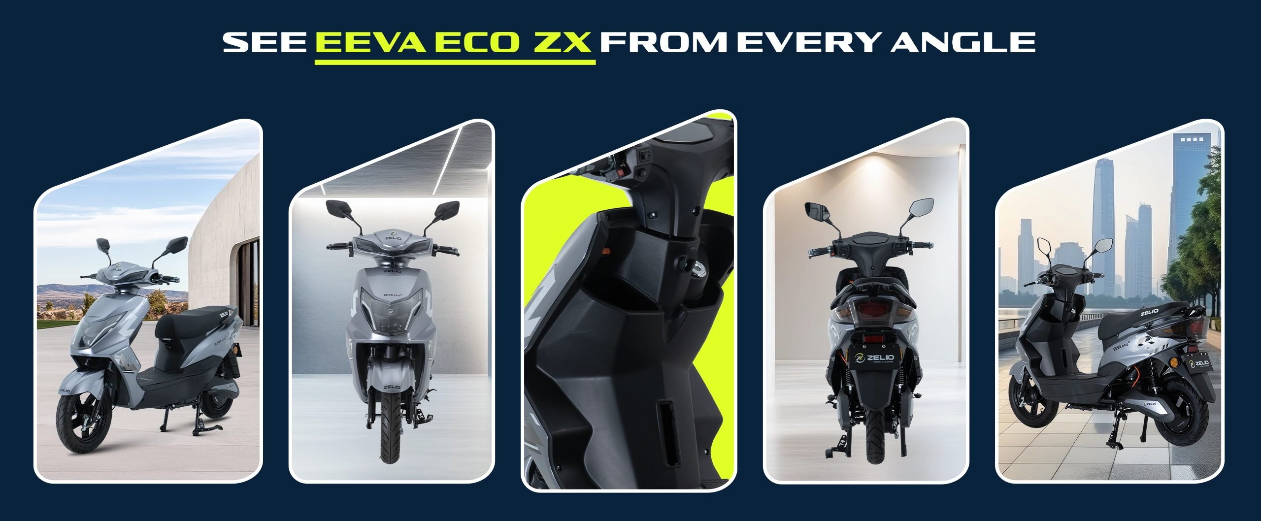 one マシン Eeva Eco ZX Electric Scooter – Eco-Friendly EV Scooter with Smart