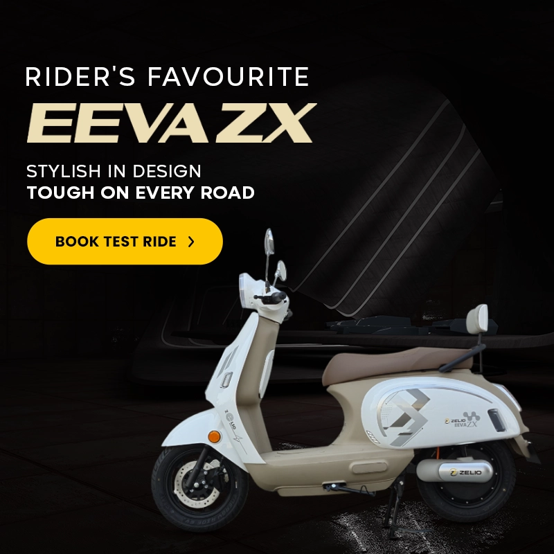 デザイン画像 EEVA ZX Electric Scooter – Smart, Stylish & Long-Range EV Scooter